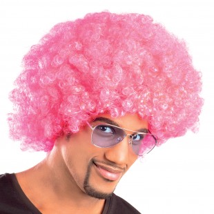  Wig Afro Pink/green Costumes in Jaber Al Ali